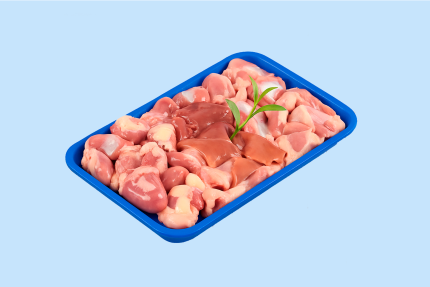 Pollo con menudencia